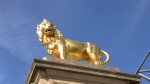 Gold Lion outside Twickenham Rugby Ground